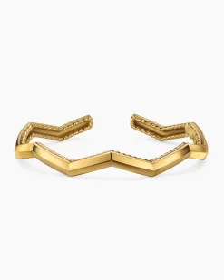 Zig Zag Stax™ Cuff Bracelet 18K Yellow Gold, 5mm