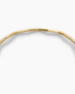 Zig Zag Stax™ Necklace 18K Yellow Gold with Diamonds, 5mm